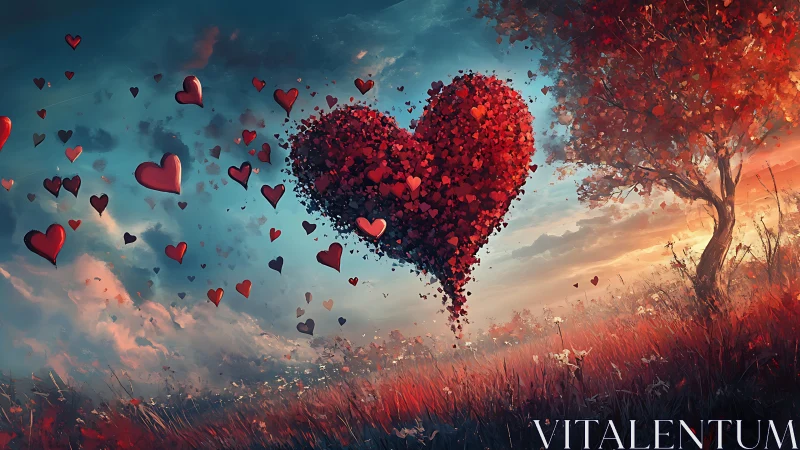 Particulate Heart Formation in Luminous Landscape.