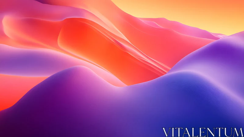Gradient dunes with luminous magenta and orange waves.