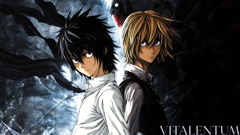 Duel of sharp‑eyed prodigies in stormlit shadow realm.