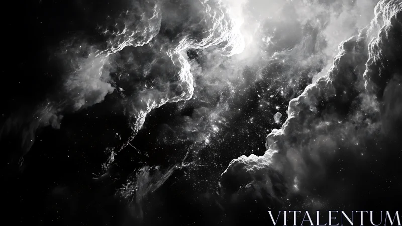 Gentle starlit nebula opening into a soft cosmic glow.