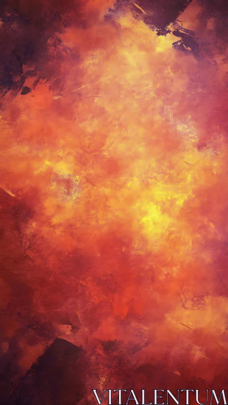 Inferno Gradient with Structural Silhouettes in Molten Thermal Spectrum.