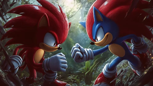 Dramatic forest showdown unites two speedy hedgehog rivals