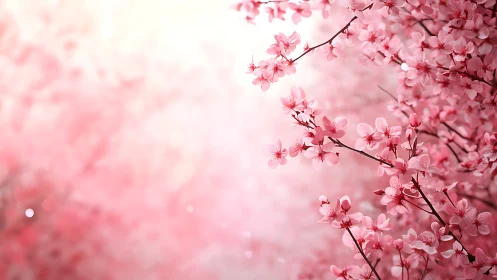 Cherry Blossom Profusion: Botanical Depth-of-Field Study.