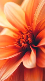 Close-up macro photograph of red gerbera daisy demonstrating shallow depth of field and color gradie
