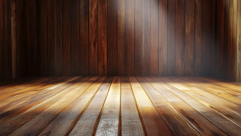 Sunlit wooden room invites cozy moments and quiet reflection