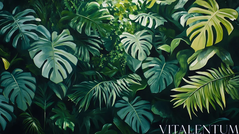 Leafy jungle murmurs softly beneath painted emerald light
