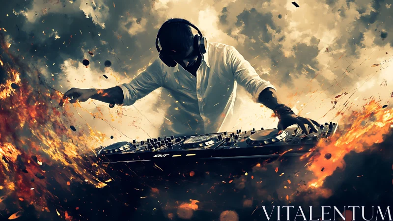 Firestorm DJ bends sound and flame into explosive nightlife magic.