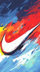 Dynamic swoosh emblem in kinetic abstract primaries.