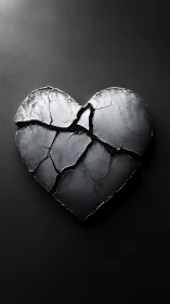 Fractured Ice Heart: Monochromatic Cryogenic Geometry Study.