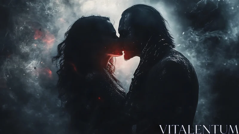 Two Souls Connected in Passionate Embrace.