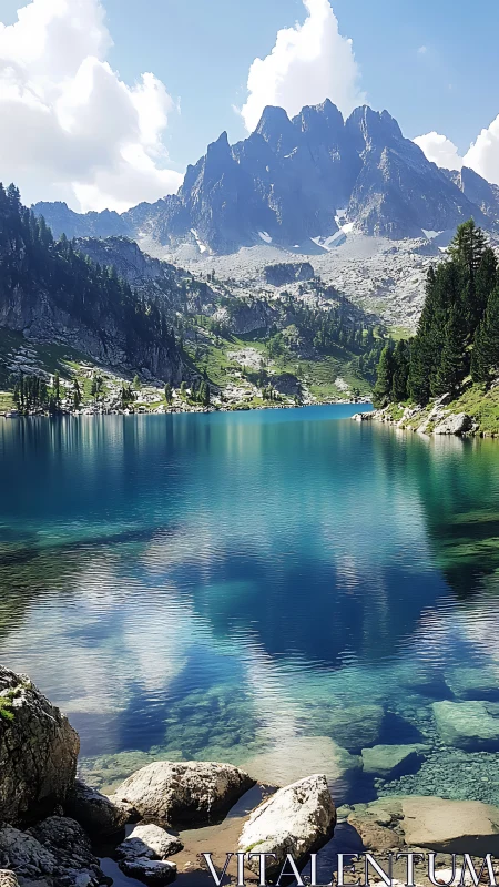 Mirror-lake quietly rehearses the mountains&rsquo; grand entrance