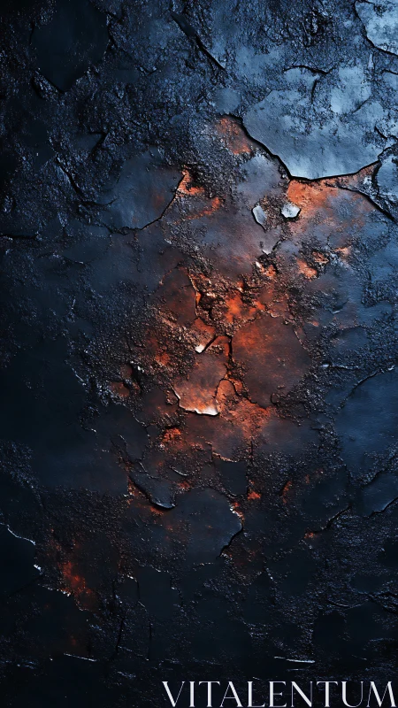 Smoldering ember crust under midnight volcanic skin.