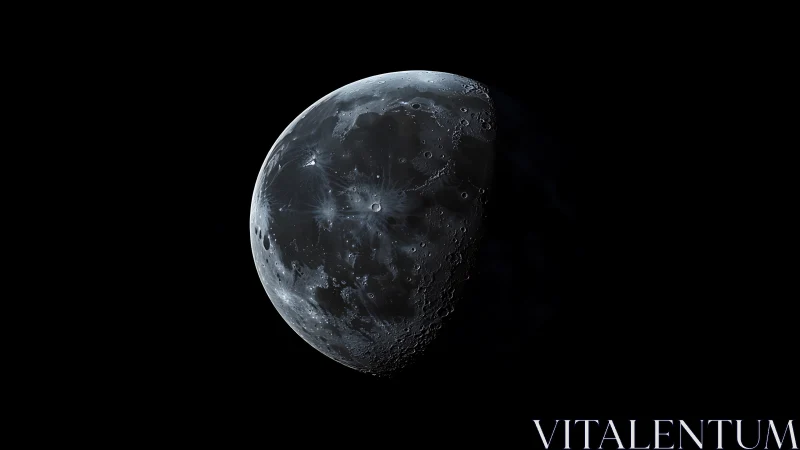Midnight moon leans into shadow, revealing etched craters