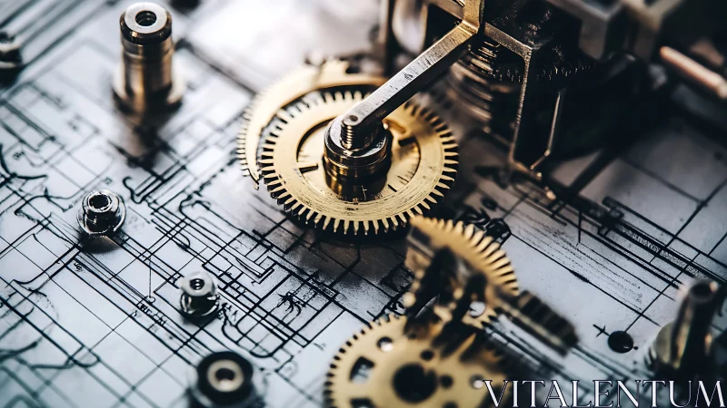 Clockwork gears argue with blueprints over perfect timing