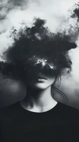 Stargazer in the clouds, where quiet thoughts turn cosmic.