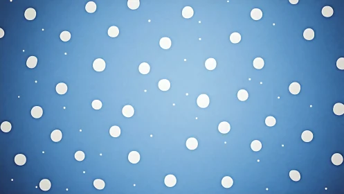 Minimalist polka dot pattern on gradient blue background design.