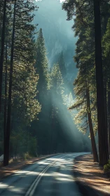 Sunlit Cathedral Carved From Ancient Redwoods