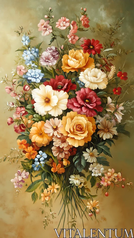 Lush Botanical Bouquet with Mixed Seasonal Flowers.