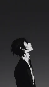 Midnight tuxedo daydream, one quiet breath at a time.