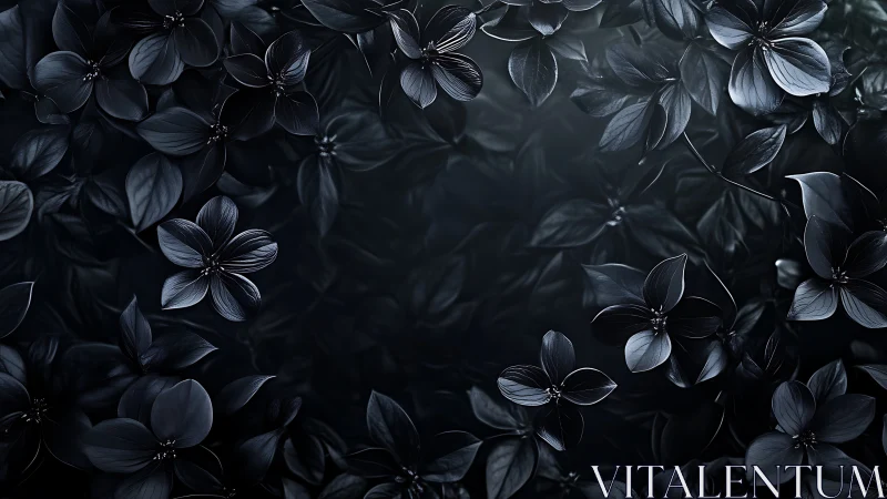 Dark Petals Dance in Midnight Shadows.