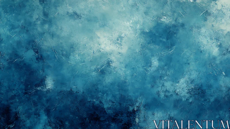 Textured blue abstract surface shows layered tonal gradients