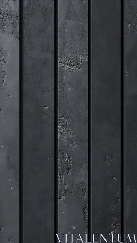Dark industrial metal panels with rough oxidized textures.