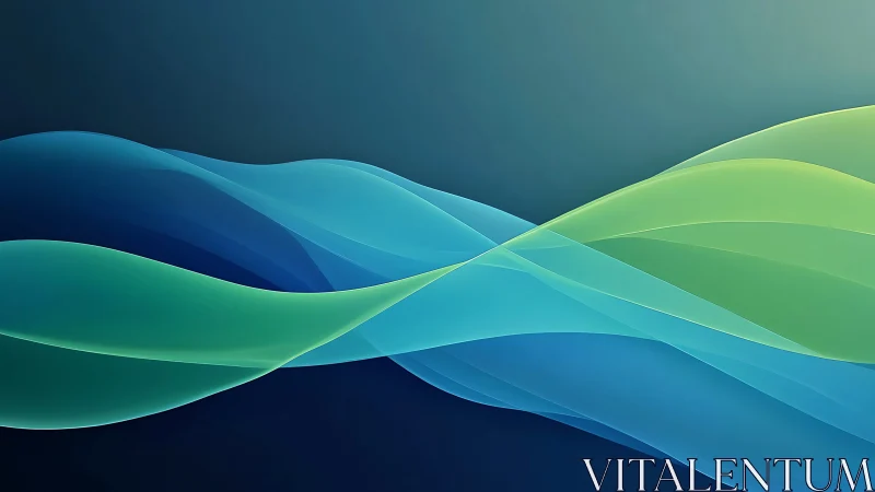 Tidal ribbons of teal and lime drifting through deep dusk.