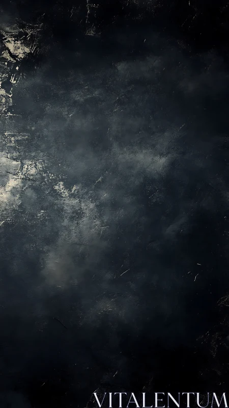 Midnight charcoal mist on a weathered cosmic canvas.