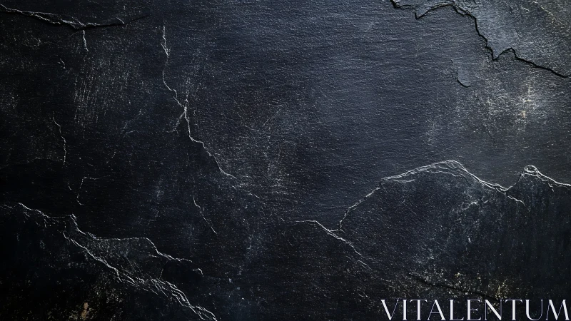 Dark textured stone surface with subtle cracks and marks.
