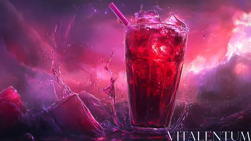 Luminous Red Elixir Meets Dreamscape Magic.