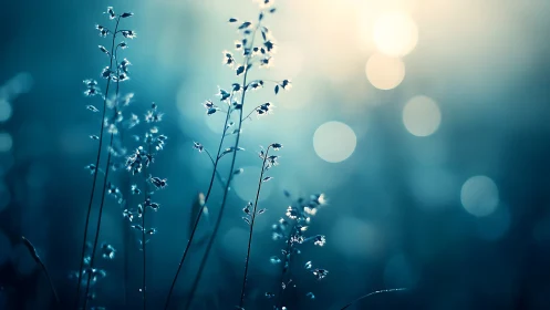 Midnight meadow whispers into soft turquoise starlight