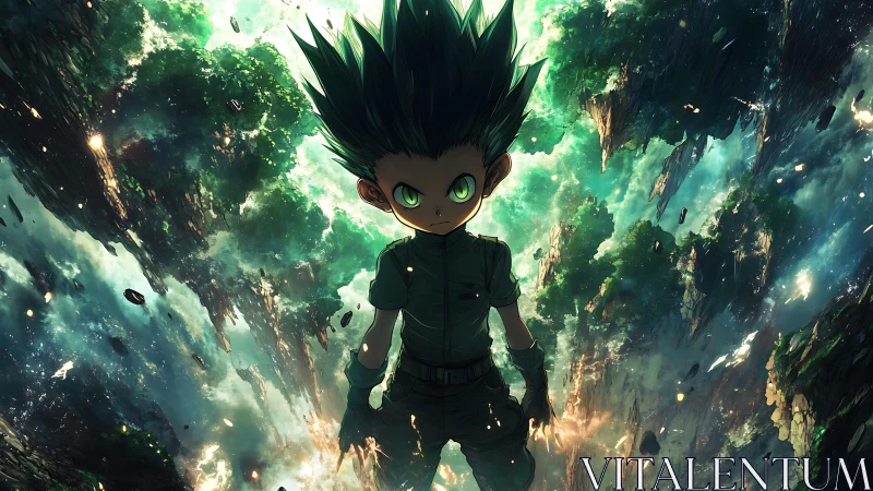 Gravity bends politely as a green-eyed hero claims the sky