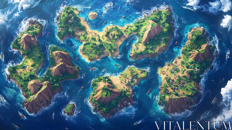 Tropical Island Paradise Awaits in the Sea.