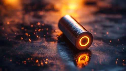 Glowing Bullet Cartridge Emits Molten Core.