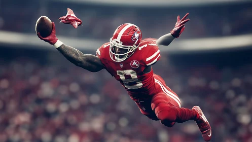 High-speed gridiron dive captures extended-limb catch dynamics