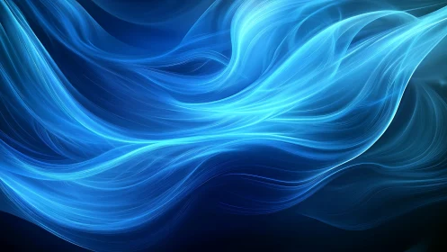 Electric azure currents swirl through a luminous dreamscape.