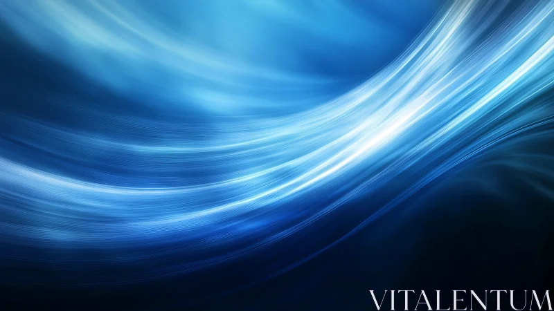 Vectorized luminous blue flow with layered motion gradients.