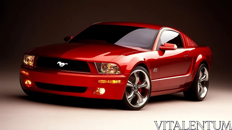 Scarlet street rocket idles like coiled thunder in studio light