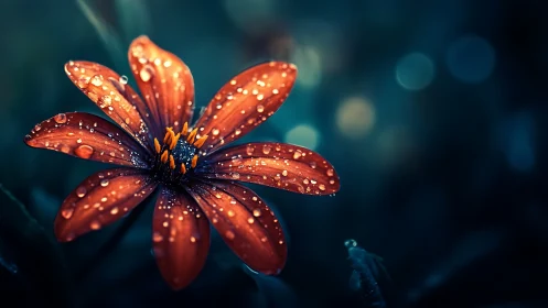 Jeweled Blossom Dancing in Twilight Glow