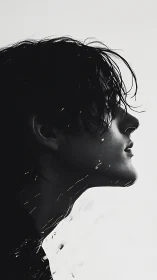 Moody side-profile portrait captures quiet emotional resolve