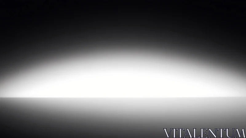 Minimal abstract horizon glow over reflective grayscale plane.