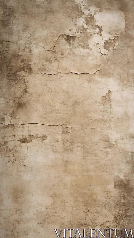 Weathered plaster wall with cracks and aged texture.