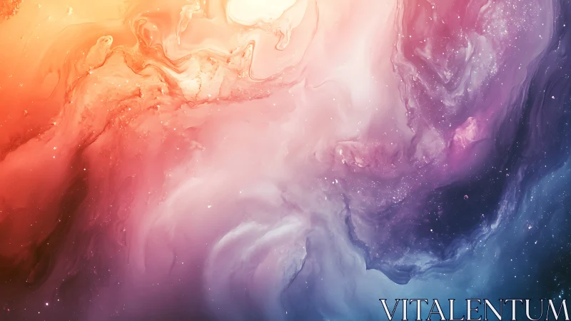 Multicolored fluid nebula pattern in soft gradient tones.