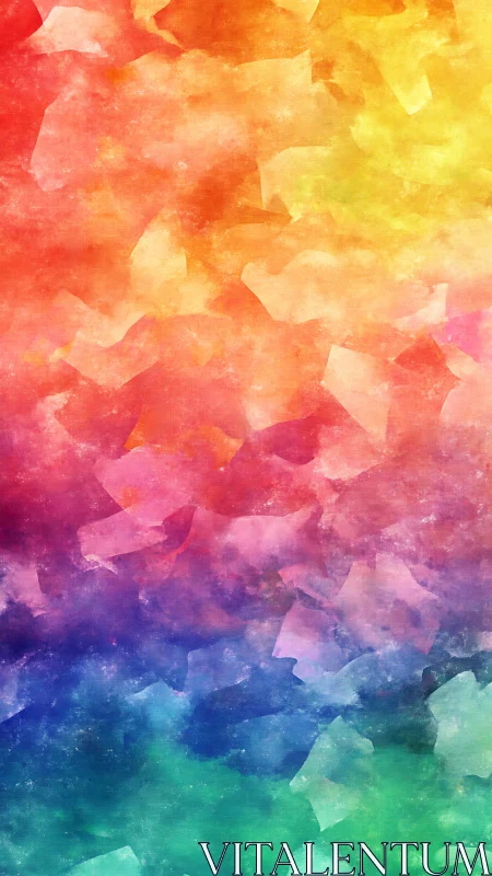 Multicolor abstract watercolor gradient background art.