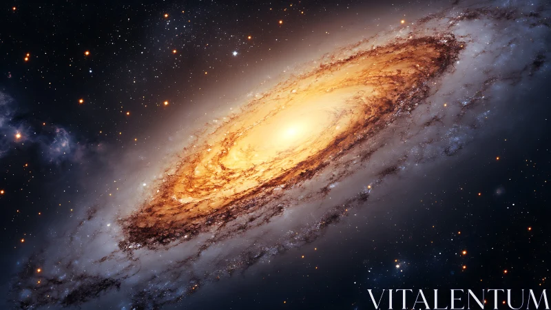 Star-forged spiral galaxy swirling in radiant cosmic fire.