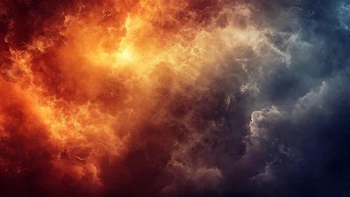 Inferno Meets Twilight: A Celestial Collision.