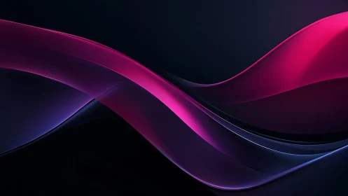 Gentle magenta waves drifting across a midnight canvas.