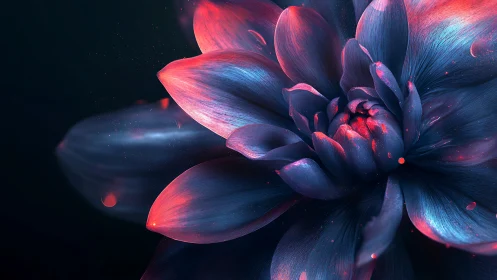 Glowing Cosmic Lotus Blooming in Stardust Light