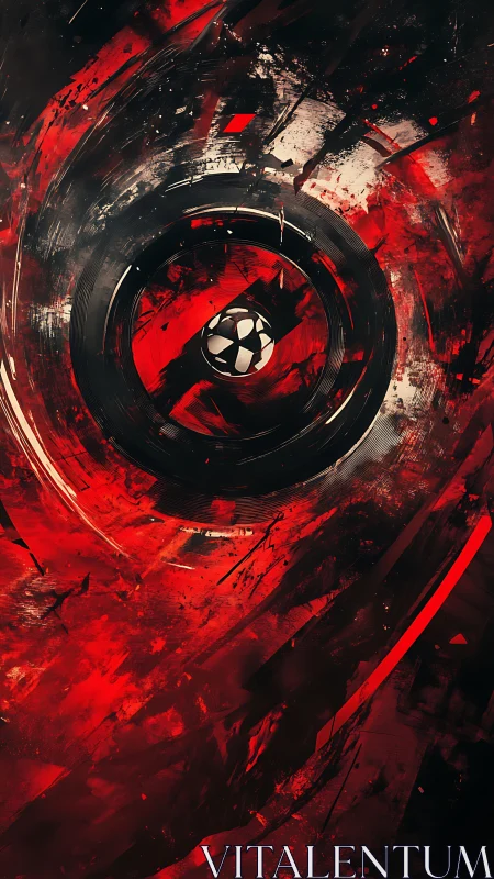 Vortex of radial turbulence around a destabilized aperture core.