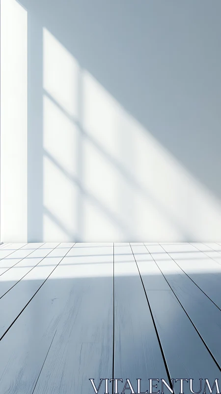 Sunlit empty room inviting quiet moments of calm reflection.